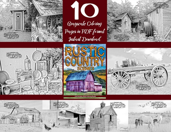 660 Grayscale Coloring Book Houses Free 660 Grayscale Coloring Book Houses Free