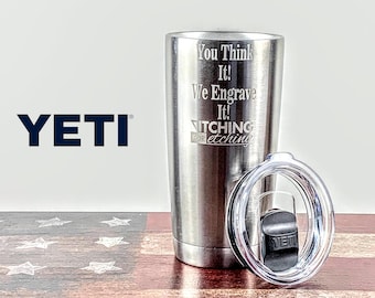 Custom 20oz YETI Laser Engraved Rambler Tumbler - Bulk Personalized Corporate Gift