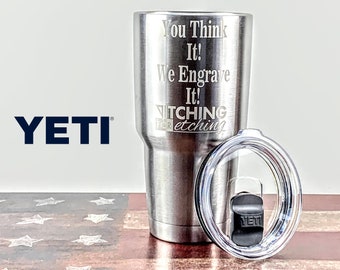 Custom 30oz YETI Laser Engraved Rambler Tumbler - Bulk Personalized Corporate Gift