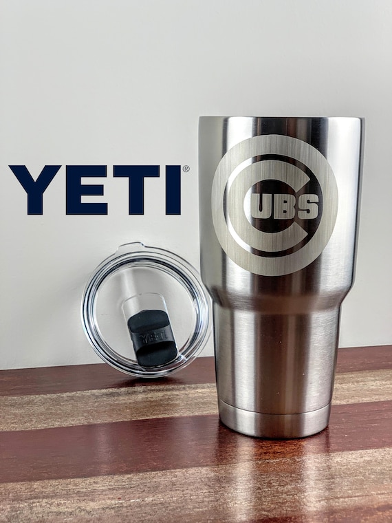 30oz Yeti Chicago Cubs Engraved Stainless Steel Thermos Rambler Tumbler  Bulk Personalized Gift 