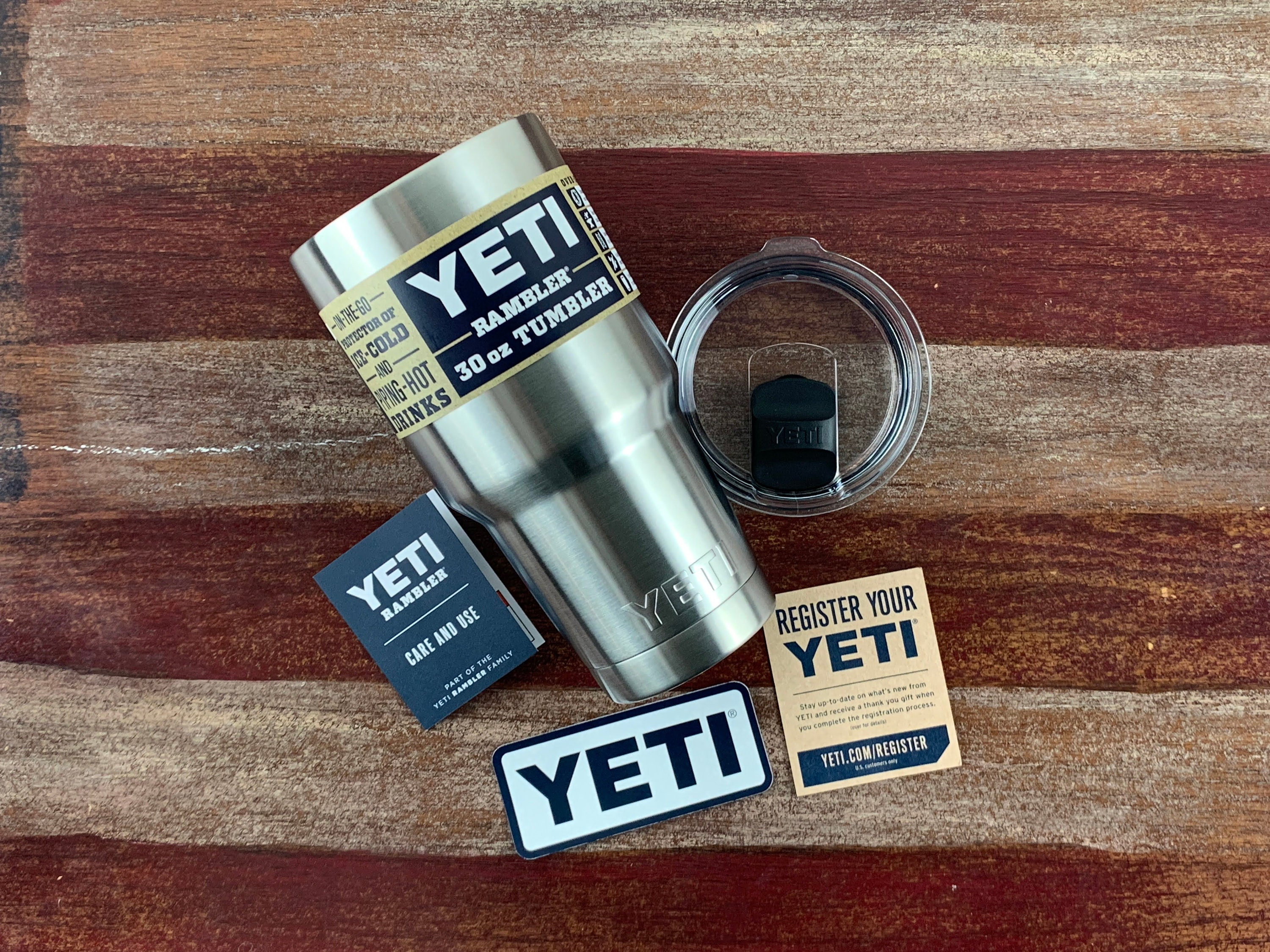 30oz Yeti Chicago Bears Engraved Stainless Steel Thermos Rambler