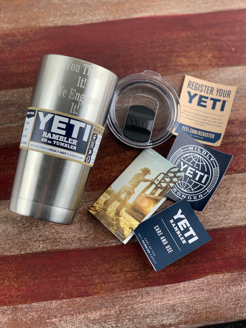 Custom 20oz YETI Laser Engraved Rambler Tumbler Bulk Etsy Australia