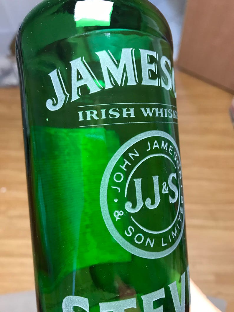 Custom Engraved Jameson Etched Irish Whiskey Whisky Bottle Etsy