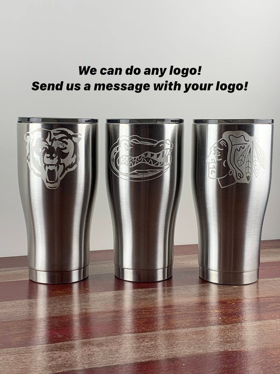 KC CHIEFS , Laser engraved 20 & 30oz oz yeti tumbler 