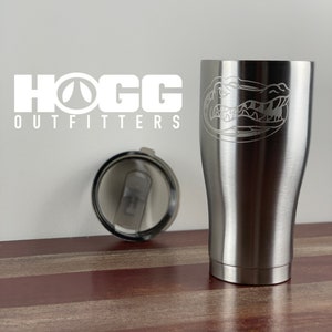 30oz Florida Gators Engraved Stainless Steel Thermos Hogg Rambler Tumbler Bulk Personalized Gift
