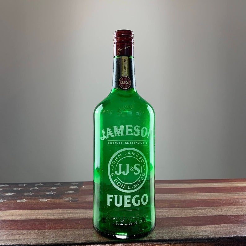 Custom Engraved Jameson Etched Irish Whiskey Whisky Bottle Etsy