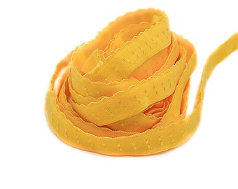 3 m Folding rubber SPITZE - Yellow SUN - folded (1.30 EUR / meter)