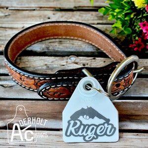 Custom Dog Tag AllFlex Livestock Tags - Laser Engraved Personalized Pet ID Tags - Cow Sheep Goat Pig Ear Tags