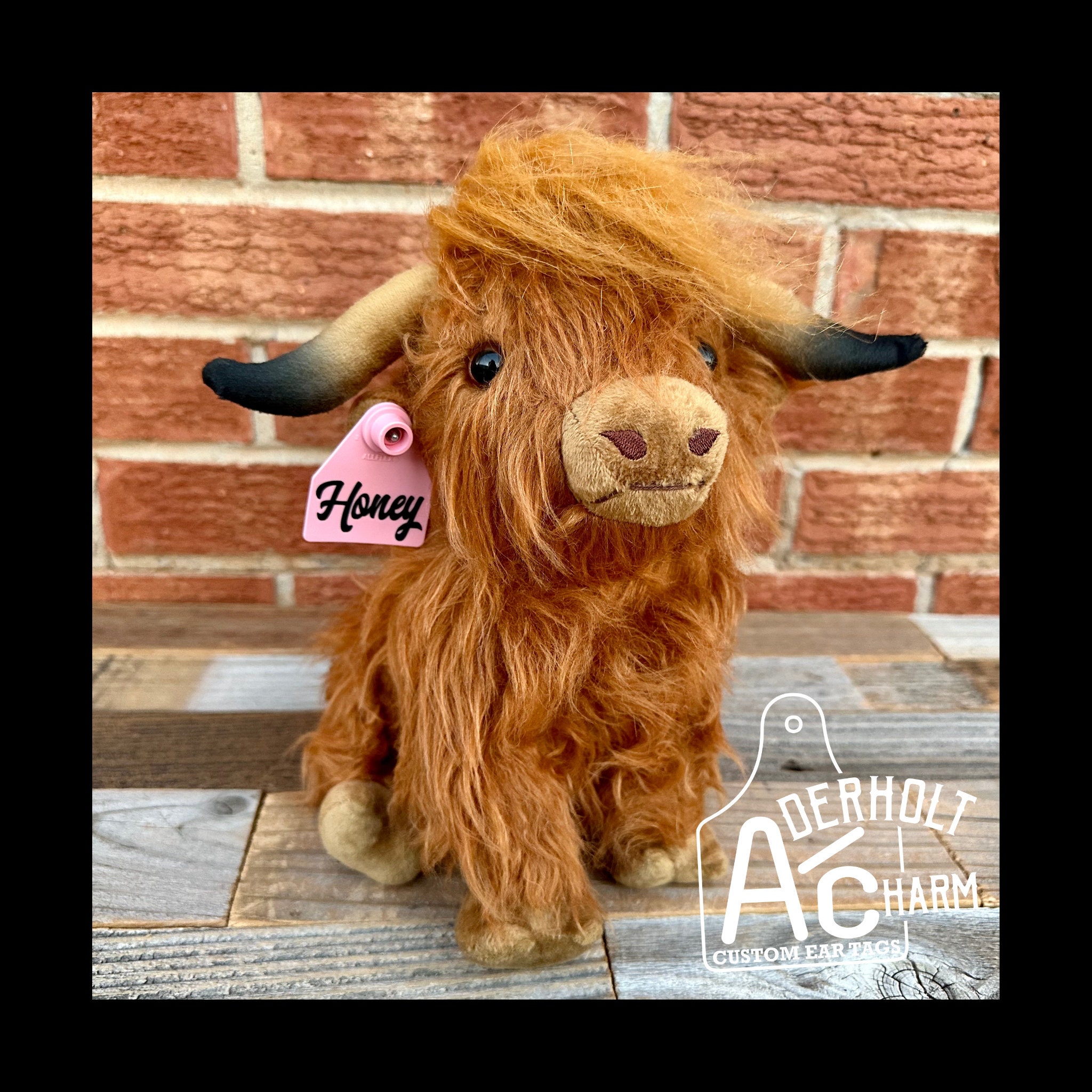 26cm Large Highland Cow Cuddly Soft Toy - Plush Scottish Scotland Cow Gift  Idea