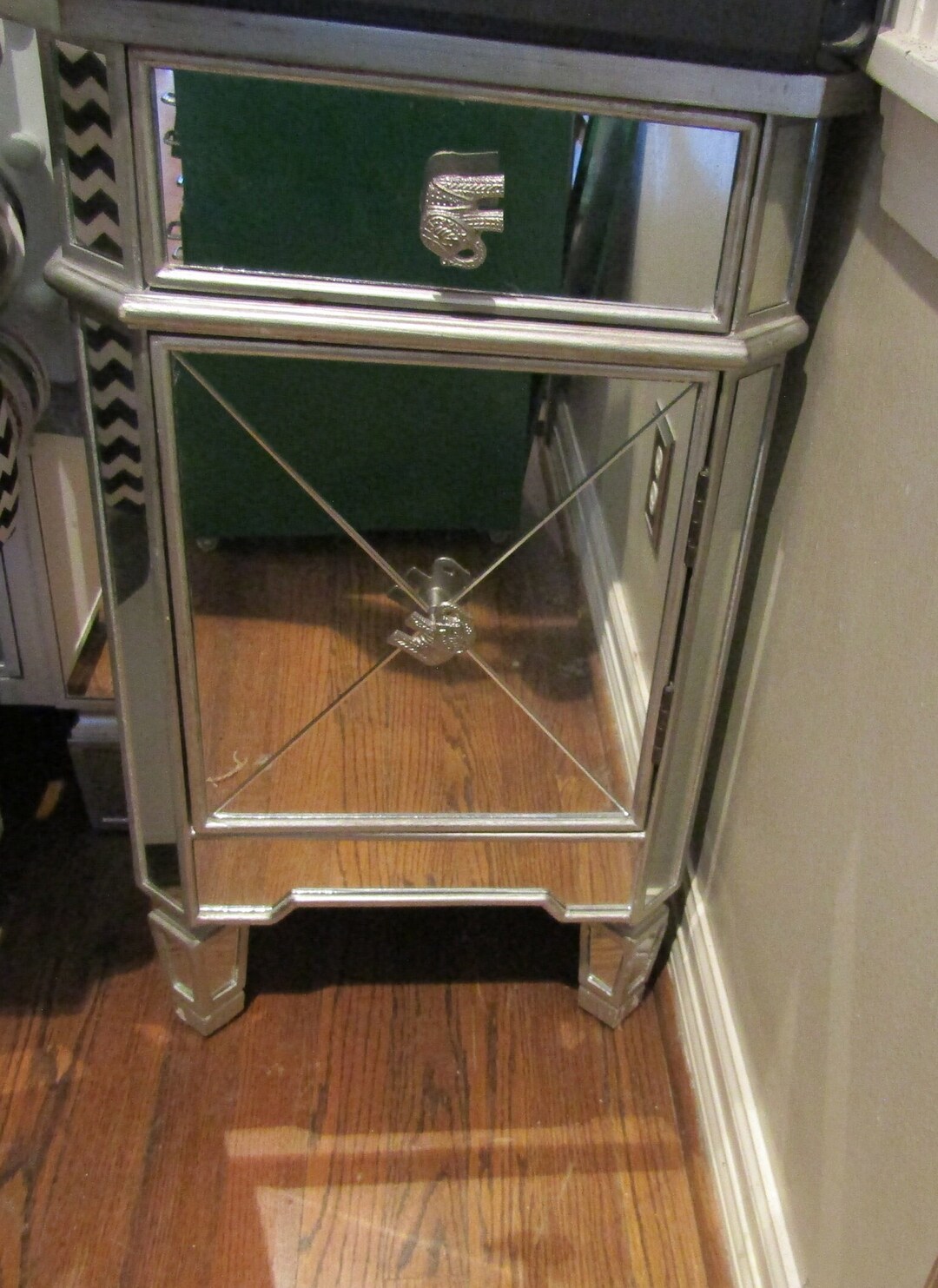 Mirrored Side Table Etsy