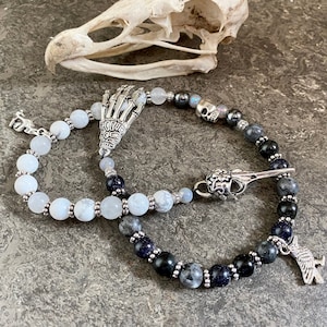 Hel Norse Goddess Prayer Beads, Nordic prayer beads, Hel Altar, Hela prayer beads, Queen of Helheim,