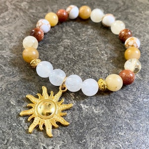 Apollo's Sun Beaded Devotional Bracelet, Pagan bracelet, Greek Mythology, Happy Bracelet, Apollo Greek God, Sun bracelet, Citrine bracelet