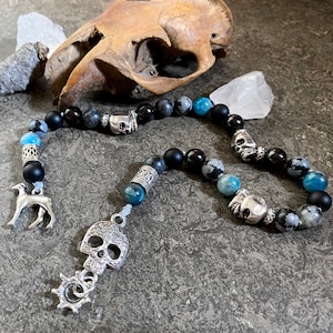 Hades Prayer Beads, Hades Altar, Hellenistic altar tool, Pagan prayer beads, King of the Underworld, God of the Dead, Hades, Pagan Gift