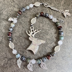 Elen of the Ways Prayer beads, Horned Goddess, Goddess of Journeys, Deer goddess, Pagan Prayer Beads, Elen Luyddog, Elen of the Hosts, Gift