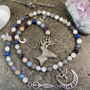 Artemis Prayer Beads, Artemis Altar, Goddess of the Hunt and Wild Animals, Greek Goddess, Pagan Rosary, Hellenic, Meditation Beads, Deity