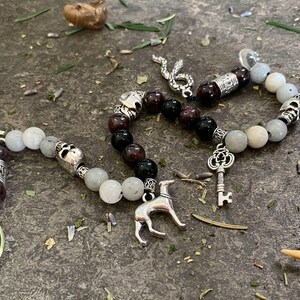 Hecate prayer beads, Goddess of Witchcraft, Goddess of Magic, Pagan altar tool, Hellenistic, Goddess of the Underworld, Pagan Rosary, Gift zdjęcie 8