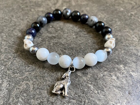 Hel Goddess Devotional Beaded Bracelet, Norse Mythology, Daughter of Loki, Hel Altar, Queen of Helheim, Hela Norse Goddess, Norse Pagan Gift