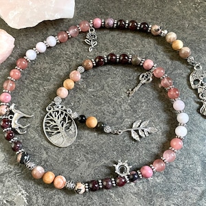 Hades x Persephone Pagan prayer beads, Romantic King and Queen of the Underworld, Greek Mythology, Relationship support, Hellenic Pagan,Gift