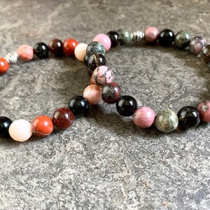 Persephone Goddess Bracelet Set, Queen of the Underworld + Goddess of Spring, Hellenic, Pagan bracelet, Persephone Altar, Wicca jewelry