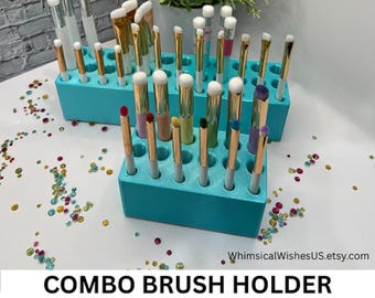 Combo Brush holder -Holds 1/2" and also 1/4" brushes