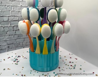 Three-Tier Blender Brush Holder -Holds 26 Brushes - NO ASSEMBLY REQUIRED!