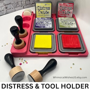 Tim Holtz Ranger Distress Ink / Distress Oxide Anti Slip Tray with blending tool / pad holder