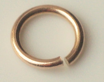 Solid 9ct Gold Jump Ring - Open - Heavy - Outside Diameter 3mm 4mm 5mm 6mm or 8mm