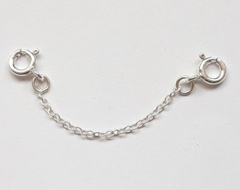 9ct Gold Extender Safety Chain 1 x Bolt Ring Jump Ring MULTI LENGTHS AVAILABLE 9ct Gold Extender Safety Chain 1 x Bolt Ring Jump Ring MULTI LENGTHS AVAILABLE