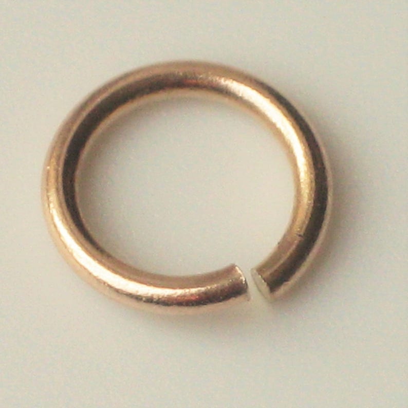 1 X Solid 9ct Gold Jump Ring Open Ring Heavy Outside Diameter Etsy UK