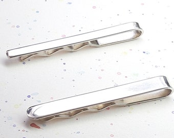 Sterling Silver Tie Slide / Bar - Length 50mm, Width 4mm or 6mm
