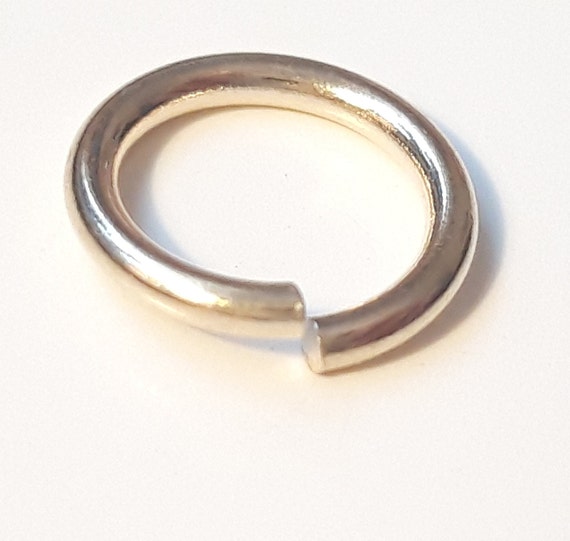 Solid 9ct Gold Jump Ring - Open Heavy 3mm 4mm 5mm 6mm 8mm