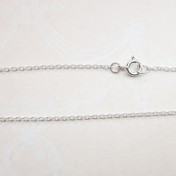 Sterling Silver 1.5mm Cable Chain - Bracelet or Anklet Lengths Sterling Silver 1.5mm Cable Chain - Bracelet or Anklet Lengths