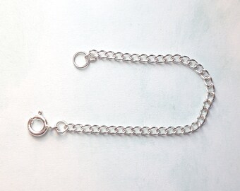 Chain Bracelet Curb Chain Argos Rope Chain 925 Sterling Silver