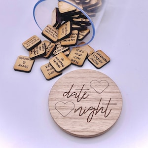 Fichas de cita nocturna, cita nocturna, regalos para parejas, regalo de parejas, aniversario, ideas de citas, tarro de cita nocturna, tarro de fecha