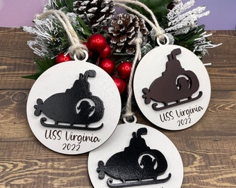 Submarine Christmas ornament, Christmas, submarine, sub life, submarine family, frg