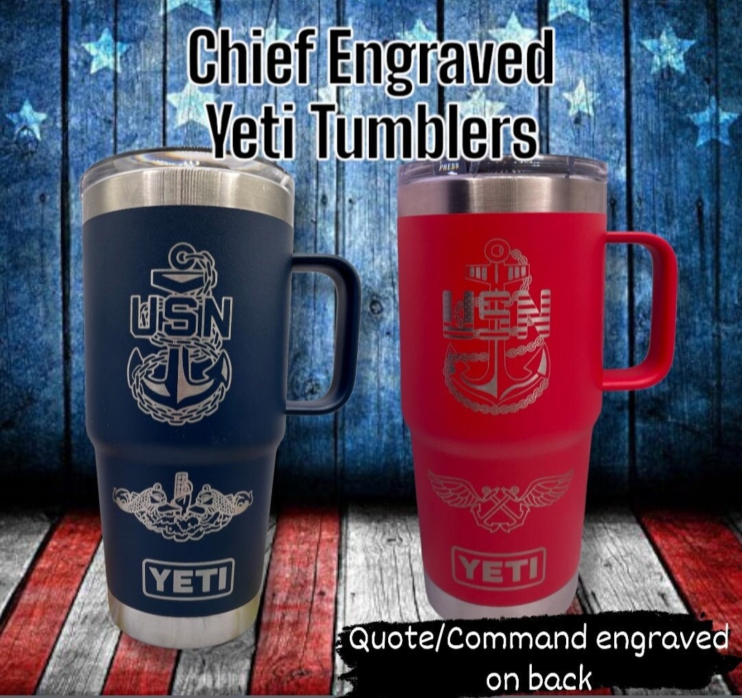 YETI Rambler® Tumbler 16 oz. Navy Blue Capri Tools