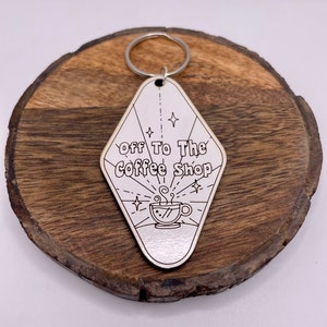 Coffee keychain, coffee, keychain, gift for her, birthday gift, to the coffee shop