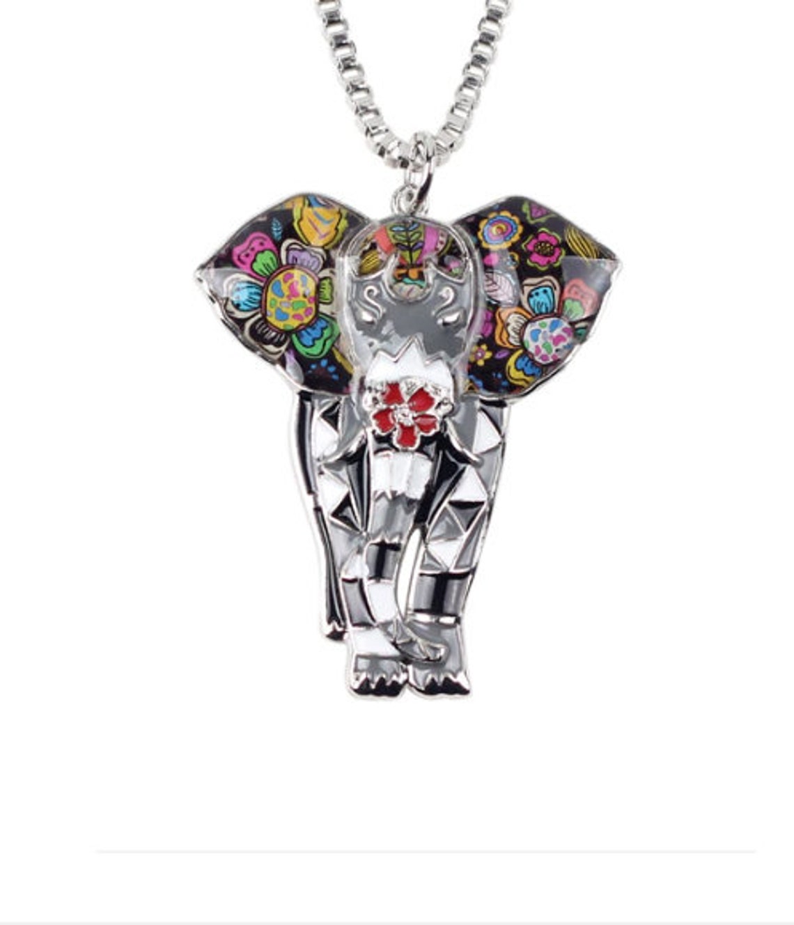 Elephant Jewelry Elephant Necklace Elephant Art Elephant Etsy
