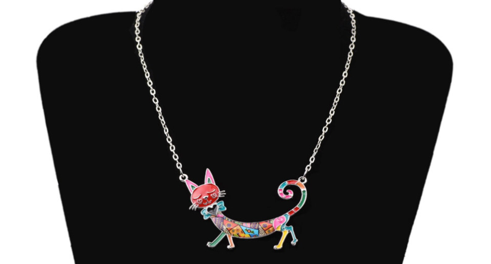 Cat Jewelry Cat Necklace Cat Art Cat Watercolor Cat Etsy