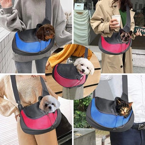 Pet Sling Carrier - Carry your Puppy, Small Dog, or Cat - Choose Your Color - Comes With Phone Pocket & Harness Safety Clip - Free Shipping