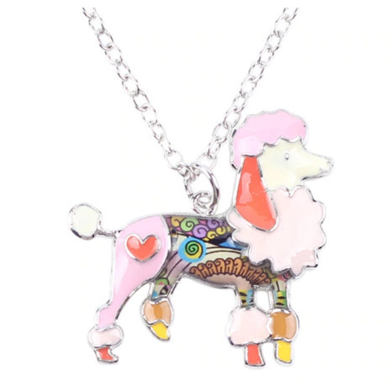 Poodle Jewelry Poodle Necklace Miniature Poodle Art Etsy