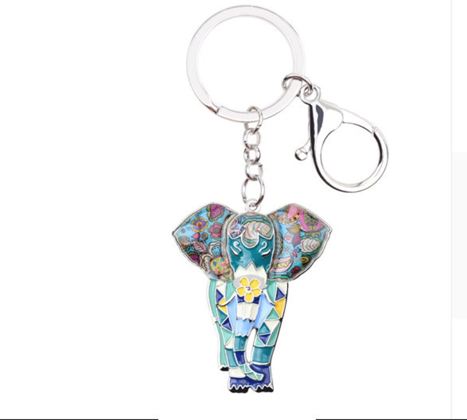 Elephant Jewelry Elephant Keyring Elephant Key Ring Etsy