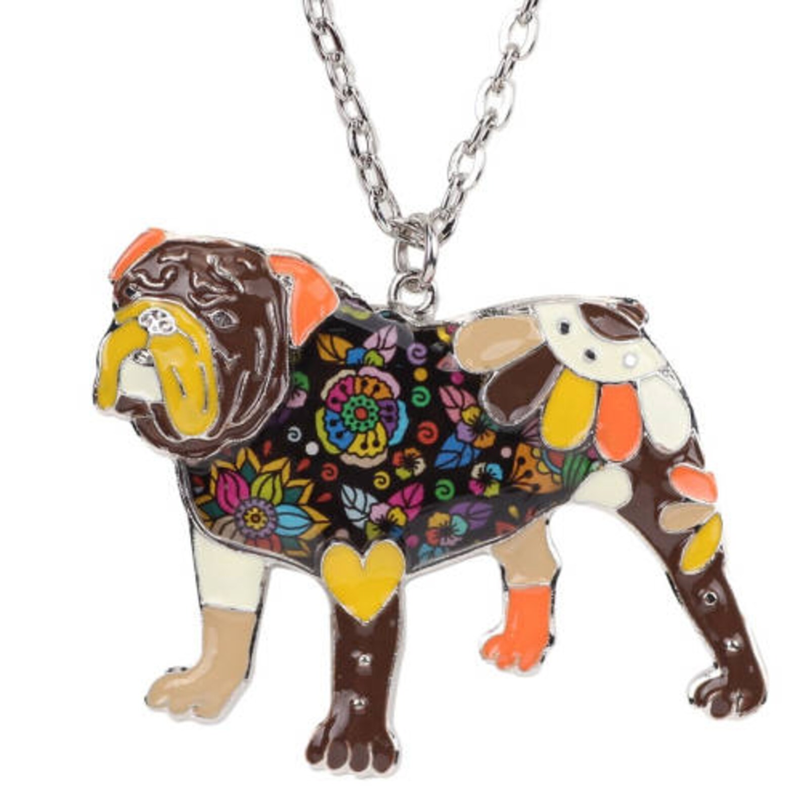 Dainty Bulldog Necklace