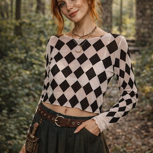 Harlequin Diamond Renaissance Fair Top