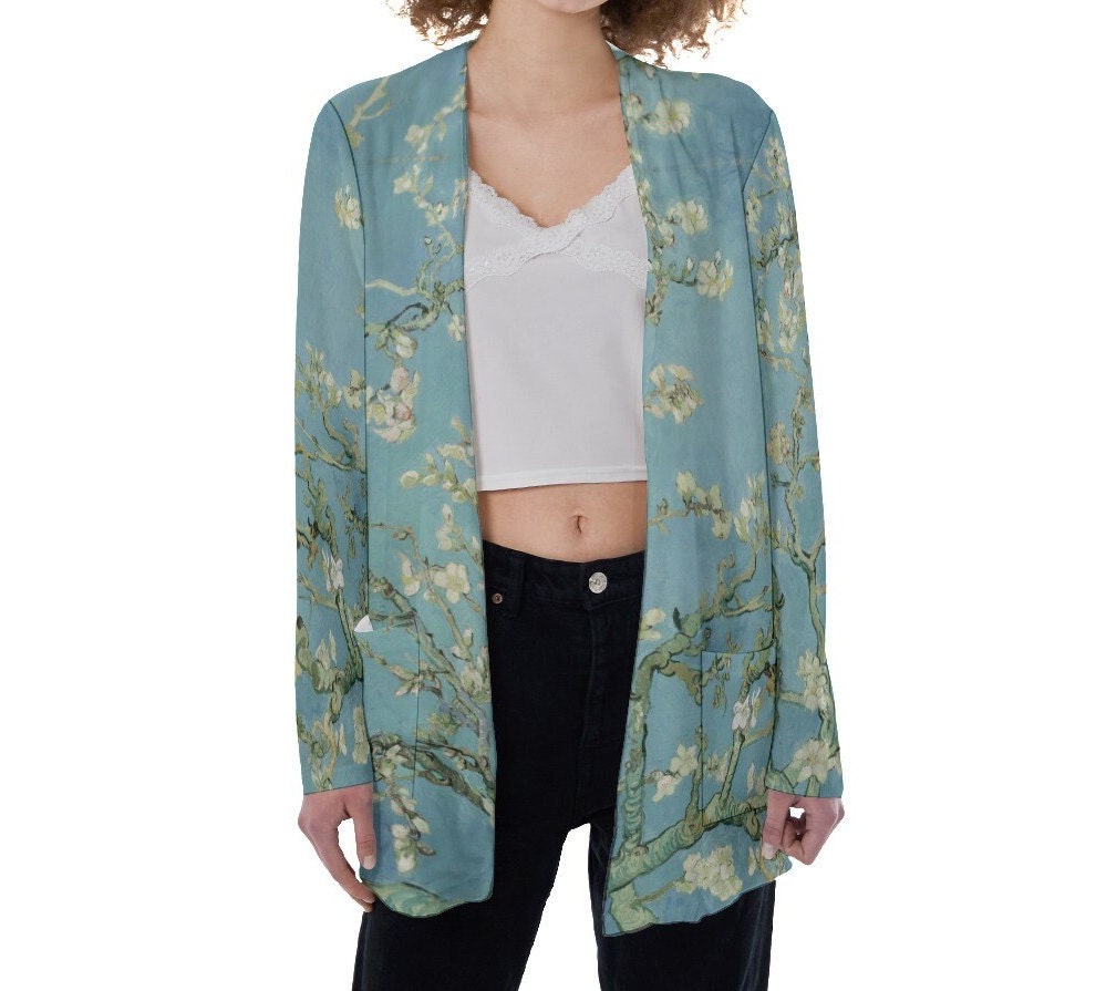 Van Gogh Blossoms / Women's Pocket Cardigan