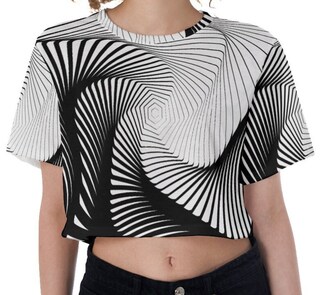 Spiral T-Shirt Donna Halter Neck - Teschio Metal Dorato - Cotone Interlock
