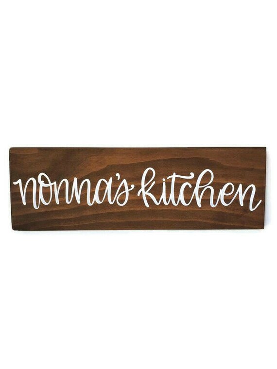 Nonnas Kitchen Sign Italian Kitchen Sign Italian Etsy