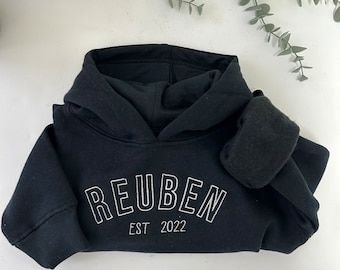 Personalised name embroidered children's Hoodies