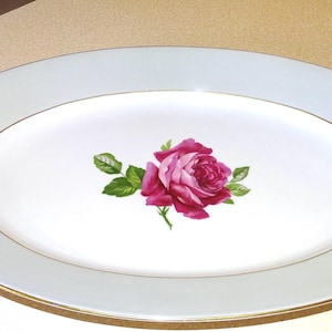Thomas Germany American Beauty Rose   10&quot; Serving Platter