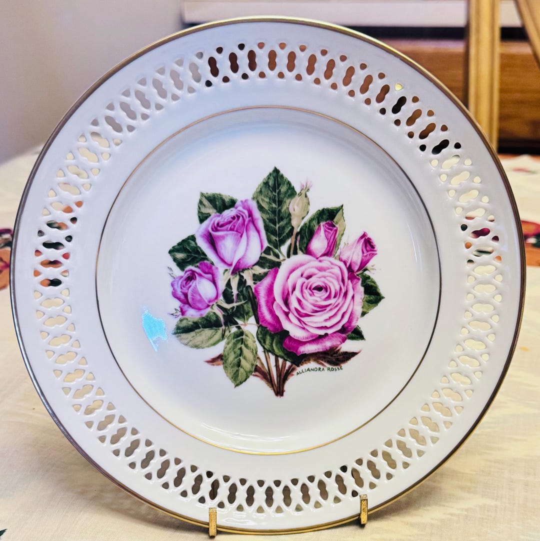 Bing & Grondahl Rose Plate: 1979 “angel Face” Limited Edition - Etsy